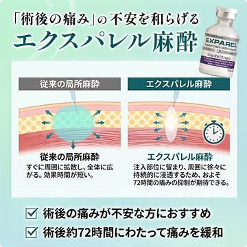 エクスパレル（持続性局所麻酔薬）